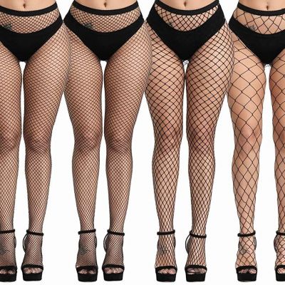 FULLSEXY Plus Size Fishnet Stockings, Fishnet Tights Thigh High Stockings Pantyh